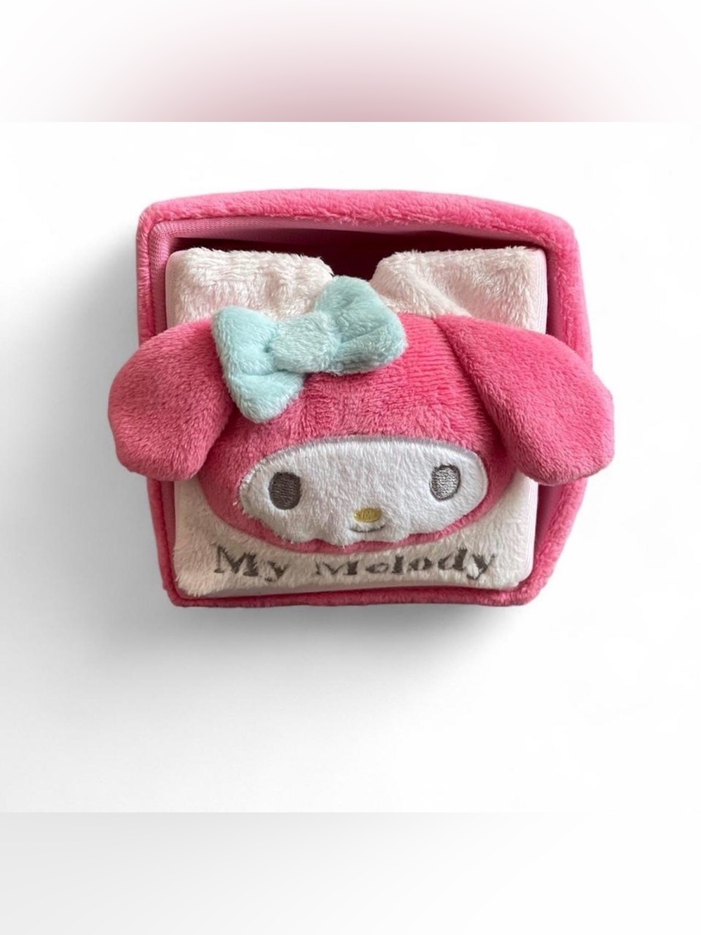 Sanrio tiny My Melody pink plush storage box - Picture 4 of 8